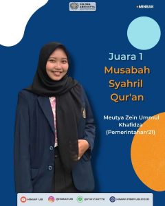 Mahasiswa Ilmu Pemerintahan Raih Juara 1 Musabaqah Syarhil Quran