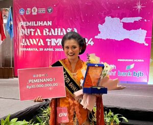 Mahasiswa Ilmu Komunikasi UB Jadi Pemenang 1 Duta Bahasa Jawa Timur 2024